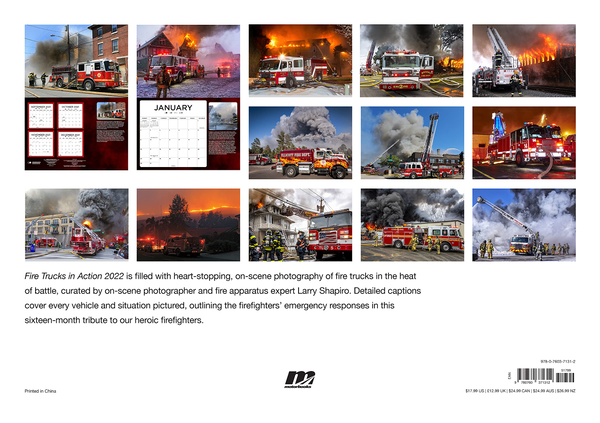 Бумажная книга «Fire Trucks in Action 2022», автор Ларри Шапиро - фото №1
