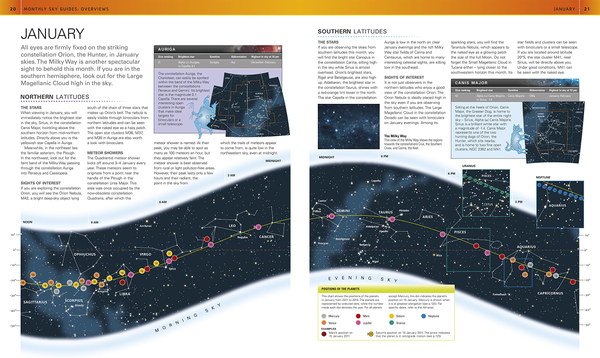 Бумажная книга «The Night Sky Month by Month », автор Уилл Гатер - фото №1