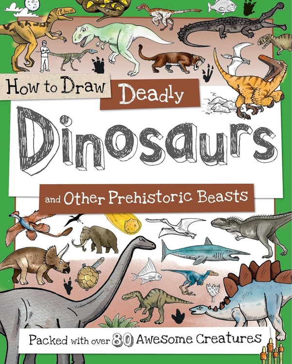 [object Object] «How to Draw Deadly Dinosaurs», автор Пол Калвер - фото №1