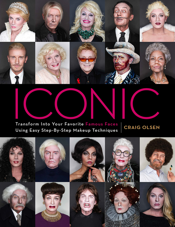 Бумажная книга «Iconic. Transform Into Your Favorite Famous Faces Using Easy Step-By-Step Makeup Techniques», автор Крейг Олсен - фото №1