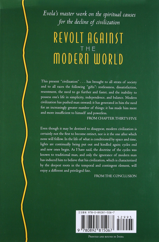 Бумажная книга «Revolt Against the Modern World: Politics, Religion, and Social Order in the Kali Yuga», автор Юлиус Эвола - фото №1