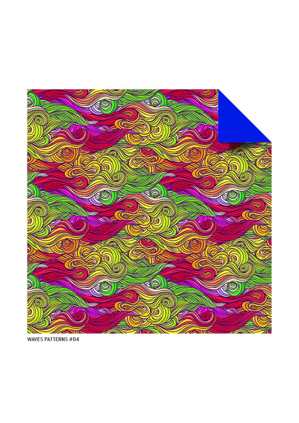 Бумажная книга «Origami Paper. Wave Patterns. 48 Sheets» - фото №1