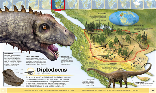 Бумажная книга «What's Where on Earth Dinosaurs and Other Prehistoric Life», авторов Даррен Нэйш, Крис Баркер - фото №1