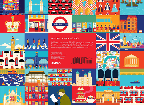 Паперова книга «London Coloring Book», автор Мін Хо - фото №1