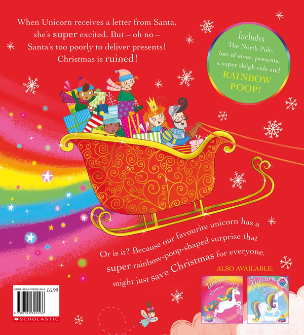 Бумажная книга «Unicorn and the Rainbow Poop Save Christmas», автор Эмма Адамс - фото №1