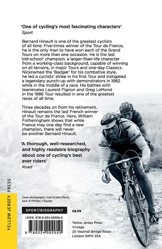 Бумажная книга «The Badger. Bernard Hinault and the Fall and Rise of French Cycling», автор Уильям Фотерингем - фото №1