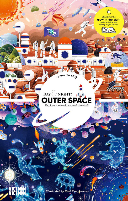 Паперова книга «Day and Night: Outer Space. Explore the World Around the Clock» - фото №1
