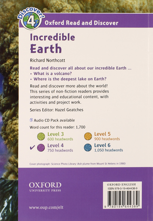 Паперова книга «Oxford Read and Discover: Level 4: Incredible Earth», автор Richard Northcott - фото №1