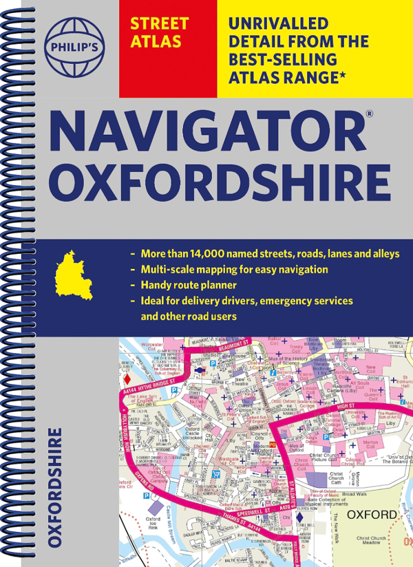 Бумажная книга «Philip's Navigator Street Atlas Oxfordshire» - фото №1