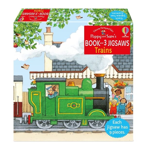 [object Object] «Poppy and Sam's Book and 3 Jigsaws. Trains», автор Хизер Эмери - фото №1