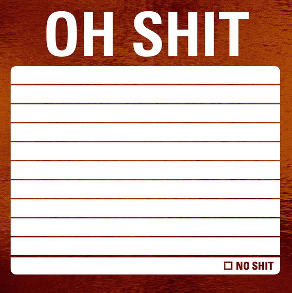 Бумажная книга «Oh Shit Metallic Stickies» - фото №1