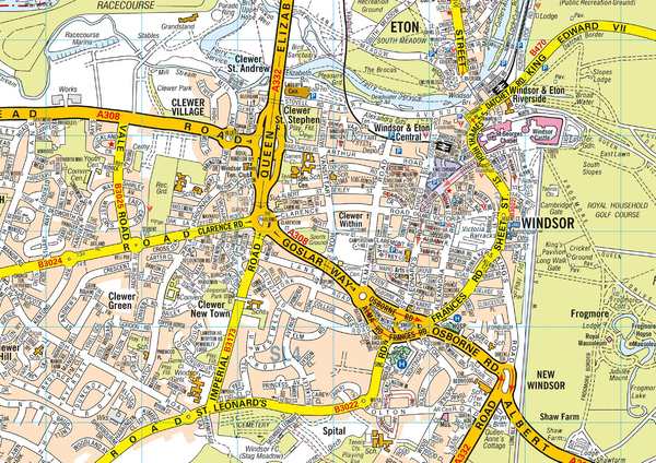 Бумажная книга «Windsor A-Z Pocket Street Map» - фото №1