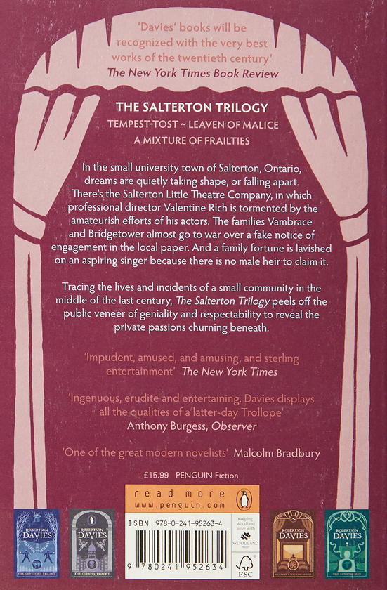 Паперова книга «The Salterton Trilogy», автор Робертсон Девіс - фото №1