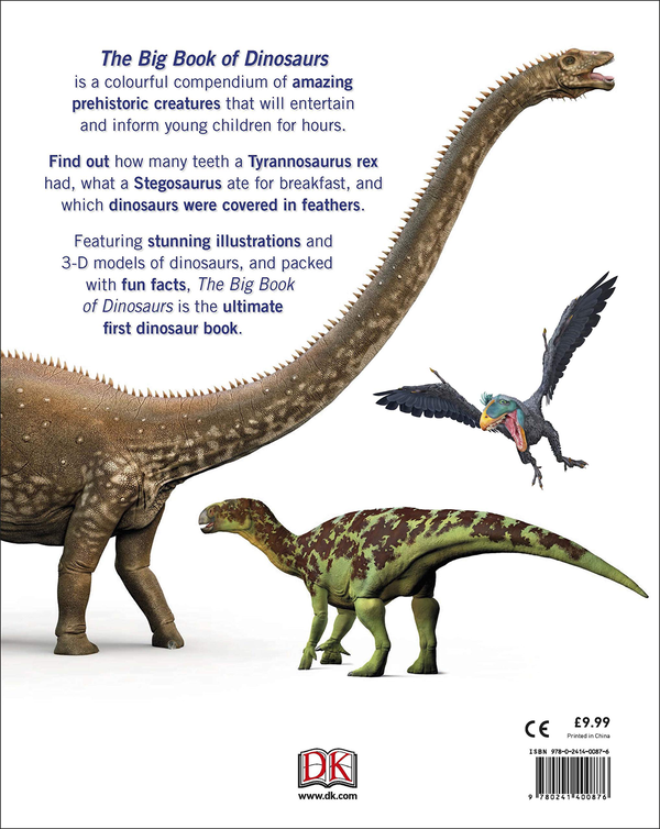 Бумажная книга «The Big Book of Dinosaurs. Discover the Biggest, Fastest, and Fiercest Dinosaurs» - фото №1