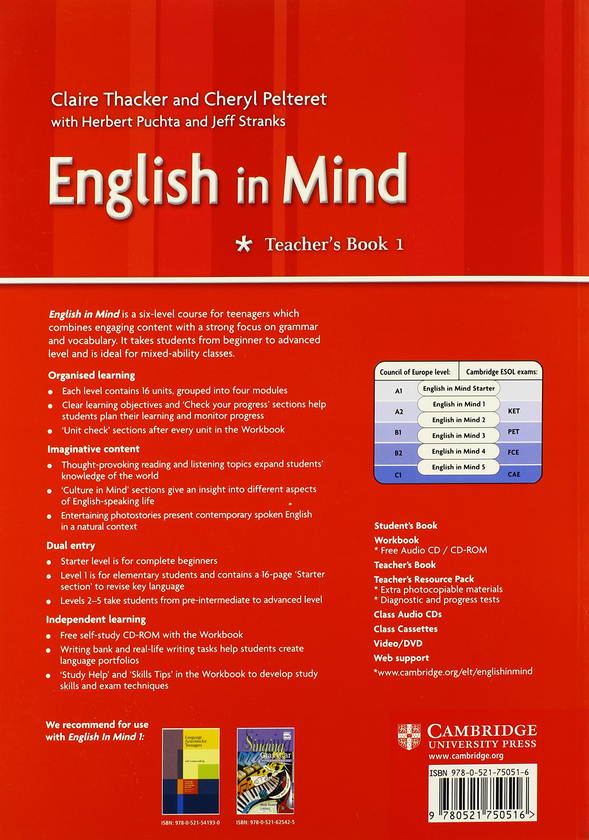 Паперова книга «English in Mind 1. Teacher's Book», автор Клер Такер - фото №1