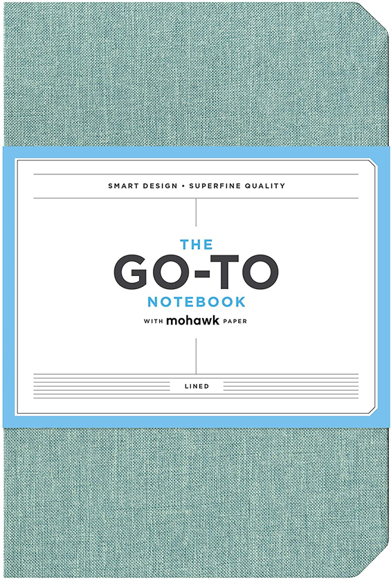 Бумажная книга «Go-To Notebook with Mohawk Paper, Sage Blue Lined» - фото №1
