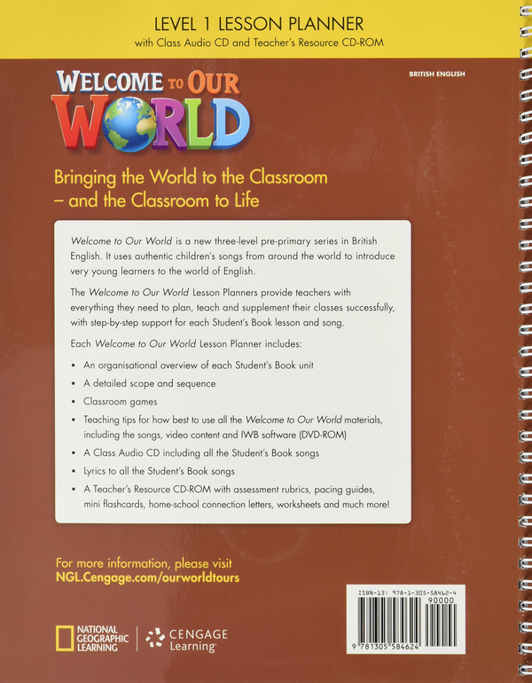 Бумажная книга «Welcome to Our World 1 Lesson Planner + Audio CD + Teacher's Resource CD-ROM» - фото №1