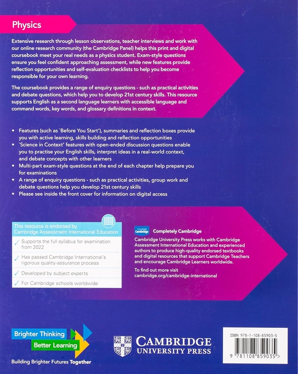 [object Object] «Cambridge International AS & A Level Physics Coursebook with Digital Access (2 Years) 2022 Exam», авторів Девід Санг, Грем Джонс, Гуріндер Чадха, Річард Вудсайд - фото №2 - мініатюра