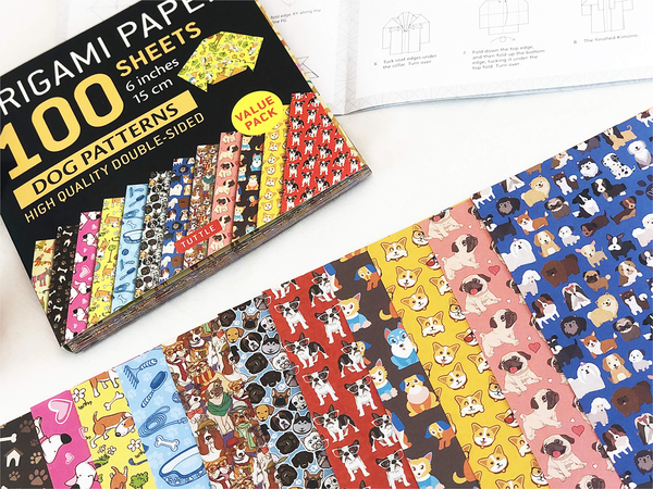 Бумажная книга «Origami Paper. 100 sheets. Dog Patterns. 15 cm» - фото №1