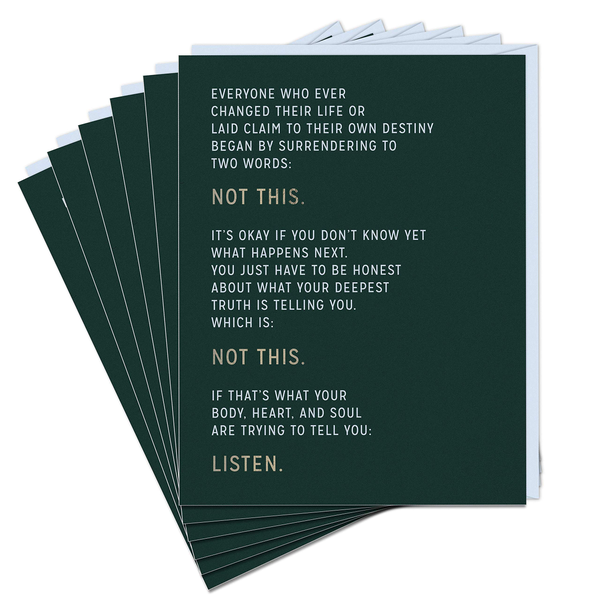 Бумажная книга «Elizabeth Gilbert Not This Card (Pack of 6)», автор Элизабет Гилберт - фото №1