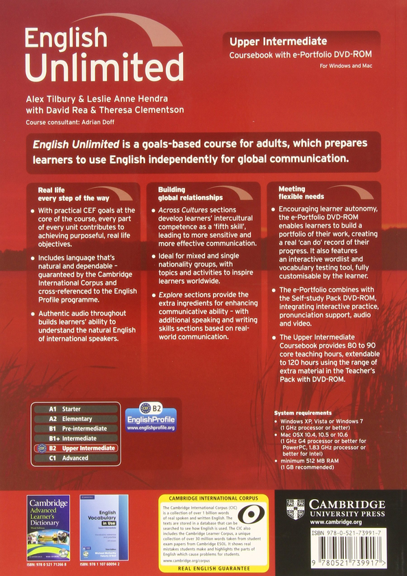 Паперова книга «English Unlimited Upper Intermediate Coursebook», автор Алекс Тілбері - фото №1