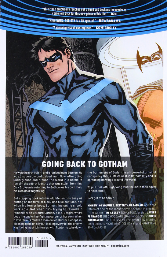 Паперова книга «Nightwing: Better Than Batman (Rebirth)», автор Tim Seeley - фото №1
