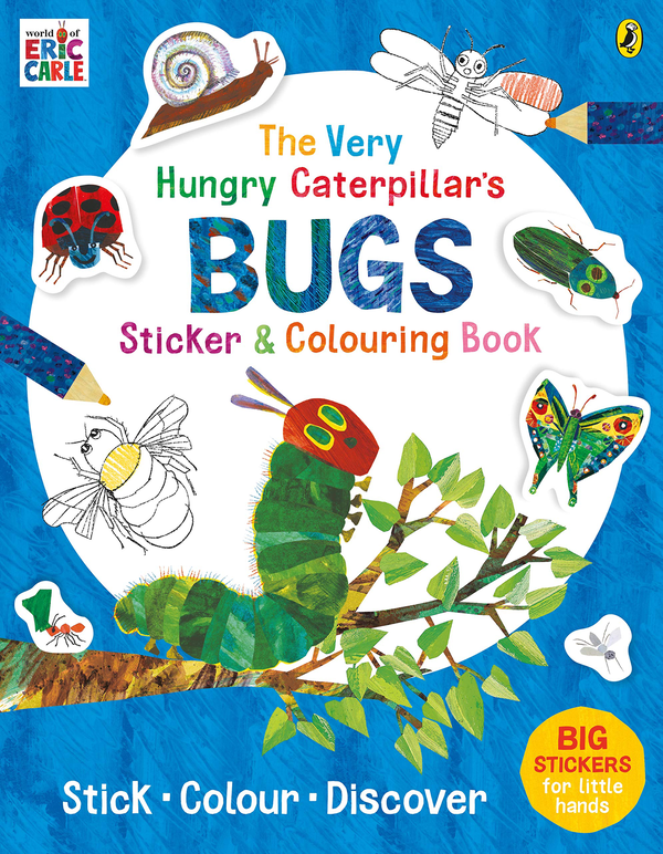 Бумажная книга «The Very Hungry Caterpillar's Bugs Sticker and Colouring Book», автор Эрик Карл - фото №1