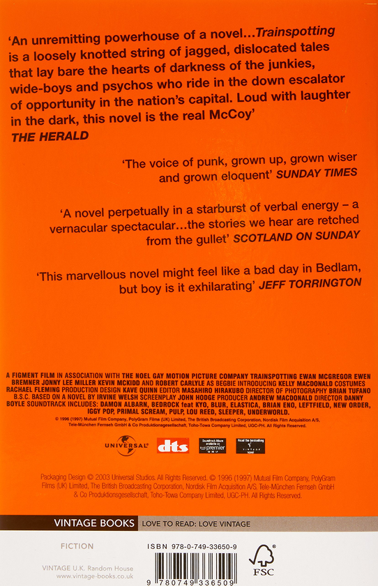 Бумажная книга «Trainspotting», автор Ирвин Уэлш - фото №1
