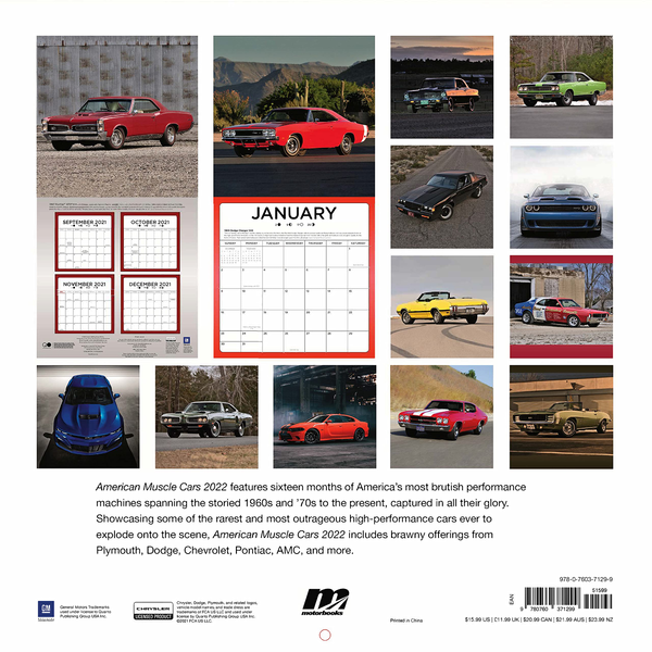 Бумажная книга «American Muscle Cars 2022» - фото №1