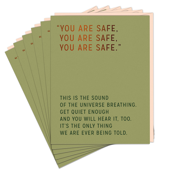 Бумажная книга «Elizabeth Gilbert You Are Safe Card (Pack of 6)», автор Элизабет Гилберт - фото №1
