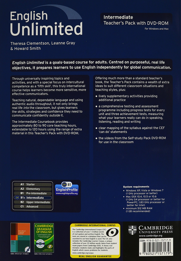 Бумажная книга «English Unlimited Intermediate Teacher's Pack (+DVD)», автор Тереза Клементсон - фото №1