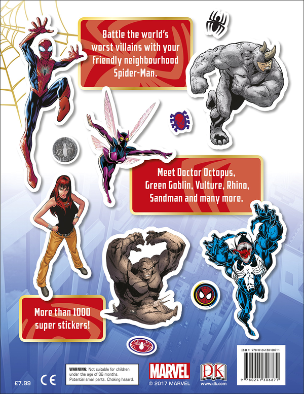 Бумажная книга «Marvel Spider-Man Ultimate Sticker Collection» - фото №1