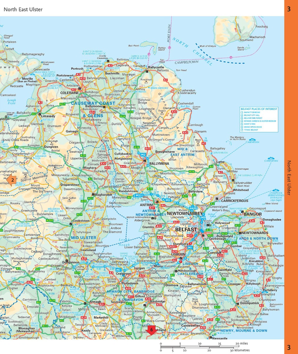 Бумажная книга «Map of Ireland Handy. Ideal for Route Planning» - фото №1