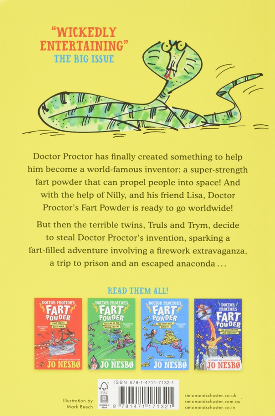 Паперова книга «Doctor Proctor's Fart Powder», автор Ю Несбьо - фото №1