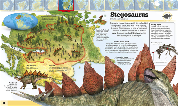 [object Object] «What's Where on Earth Dinosaurs and Other Prehistoric Life», авторов Даррен Нэйш, Крис Баркер - фото №4 - миниатюра