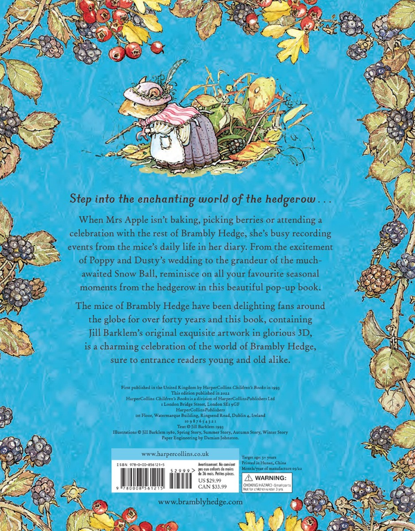 Паперова книга «The Brambly Hedge Pop-Up Book», автор Джилл Барклем - фото №1