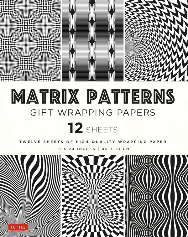 [object Object] «Matrix Patterns Gift Wrapping Papers - 12 sheets: 18 x 24 inch (45 x 61 cm) » - фото №1