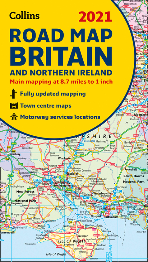 Паперова книга «2021 Collins Map of Britain», автор Collins Maps - фото №1