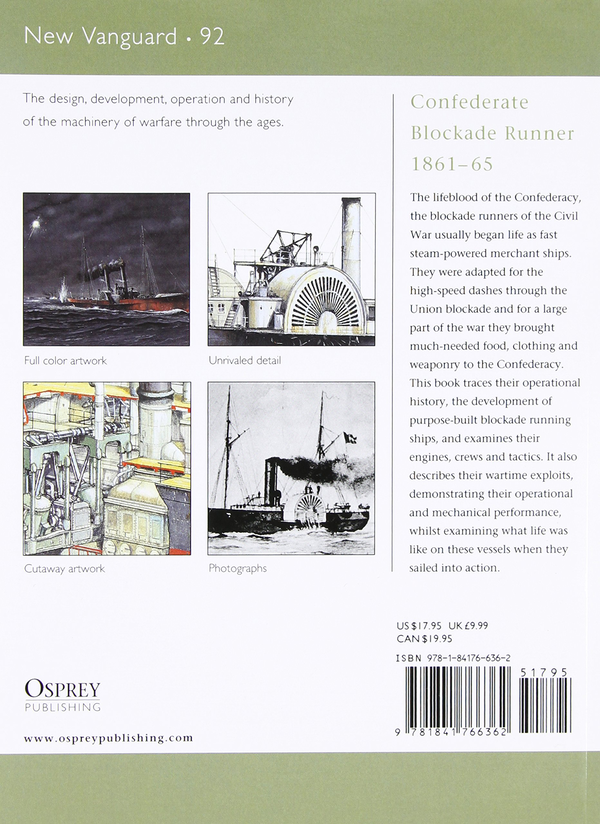 Паперова книга «Confederate Blockade Runner 1861–65», автор Ангус Констам - фото №1