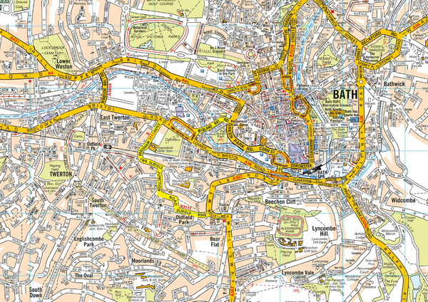 Бумажная книга «Bath A-Z Pocket Street Map» - фото №1