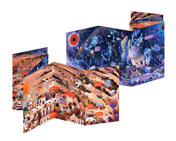 Паперова книга «Day and Night: Outer Space. Explore the World Around the Clock» - фото №1