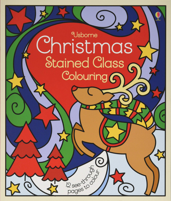 Бумажная книга «Christmas Stained Glass Colouring», автор Эмма Рэндалл - фото №1