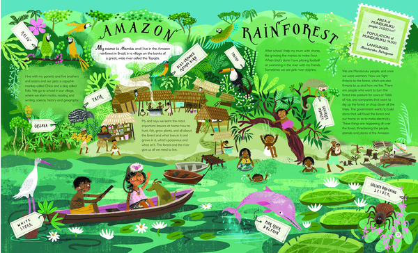 Бумажная книга «This Is Our World: From Alaska to the Amazon - Meet 20 Children Just Like You», автор Трейси Тернер - фото №1