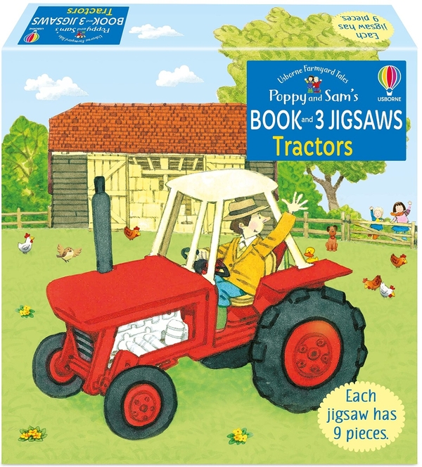 [object Object] «Poppy and Sam's Book and 3 Jigsaws. Tractors», автор Хизер Эмери - фото №1