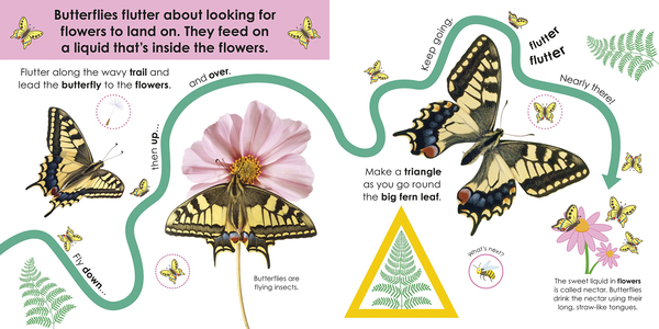 Бумажная книга «Minibeasts. Take a Peek! Fun Finger Trails!» - фото №1