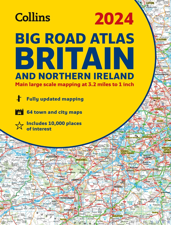 Бумажная книга «2024 Collins Big Road Atlas Britain and Northern Ireland» - фото №1