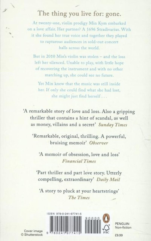 Паперова книга «Gone. A Girl, a Violin, a Life Unstrung», автор Мін Кім - фото №1
