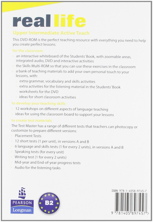 Паперова книга «Real Life Upper Intermediate ActiveTeach (Interactive Whiteboard Software)» - фото №1