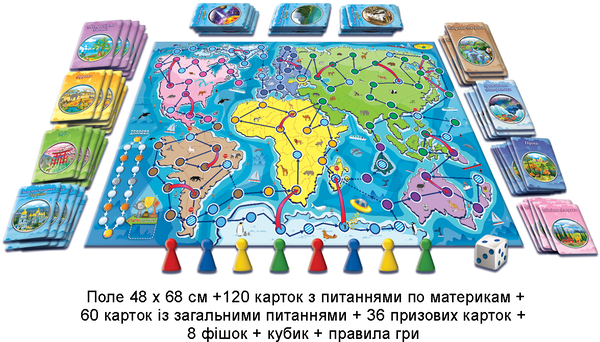  «Настольная игра Energy Plus Вокруг света (4820121182258)», бренда Energy plus - фото №1