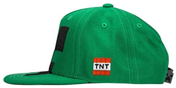  «Бейсболка JINX Minecraft Creeper Mob Hat Applique (JINX-7613)», бренда JINX - фото №1